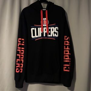 NBA LA Clippers Black PullOver Hoodie Size L Brand New